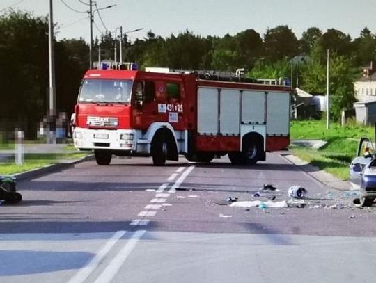 TRAGICZNY WYPADEK MOTOCYKLISTY*