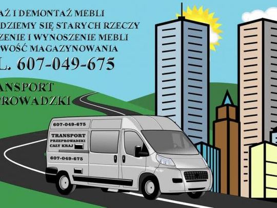 TRANSPORT, PRZEPROWADZKI CAŁY KRAJ