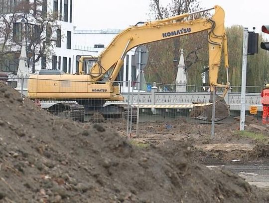 Trwa przebudowa ronda przy Gali