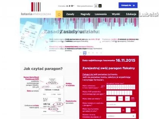 Warto odbierać paragony. Dla szczęściarzy są nagrody.