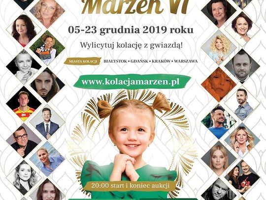 Wylicytuj kolację z ulubioną gwiazdą i spełnij marzenia chorych dzieci! *