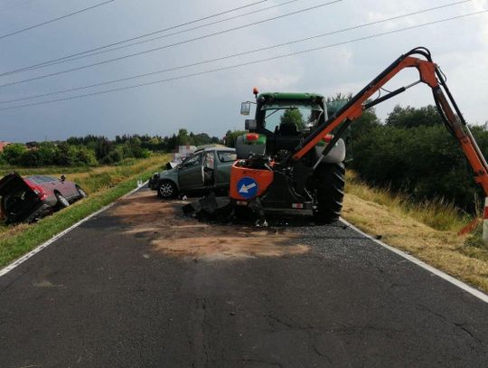 Wypadek na drodze Puławy-Dęblin