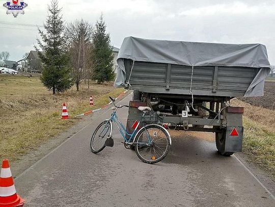 WYPADEK ŚMIERTELNY Z UDZIAŁEM ROWERZYSTY*