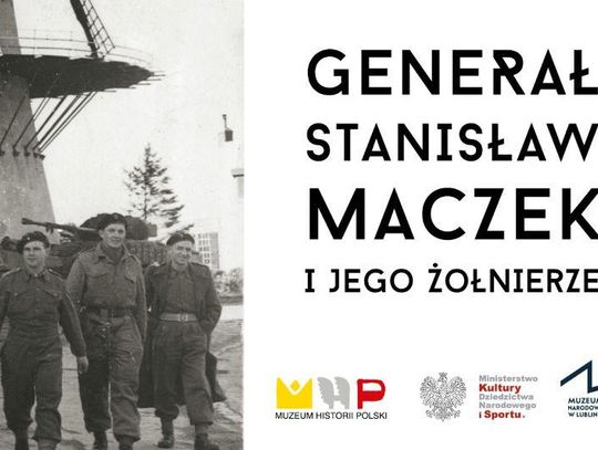 Wystawa "Generał Stanisław Maczek i jego żołnierze" na dziedzińcu Zamku Lubelskiego