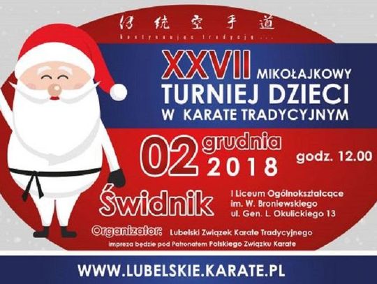 XXVII Mikołajkowy Turniej Dzieci w Karate Tradycyjnym