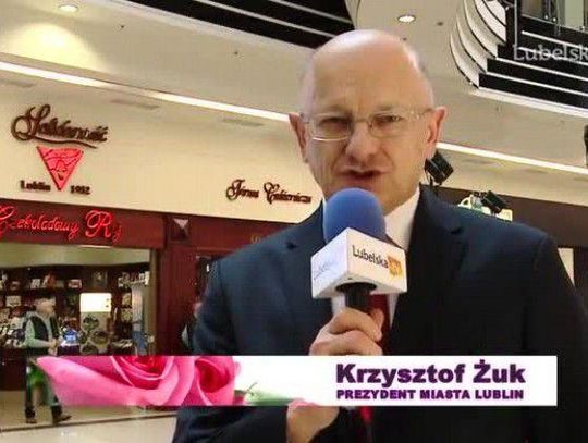 Życzenia kobietom składa Prezydent Miasta Lublin Krzysztof Żuk