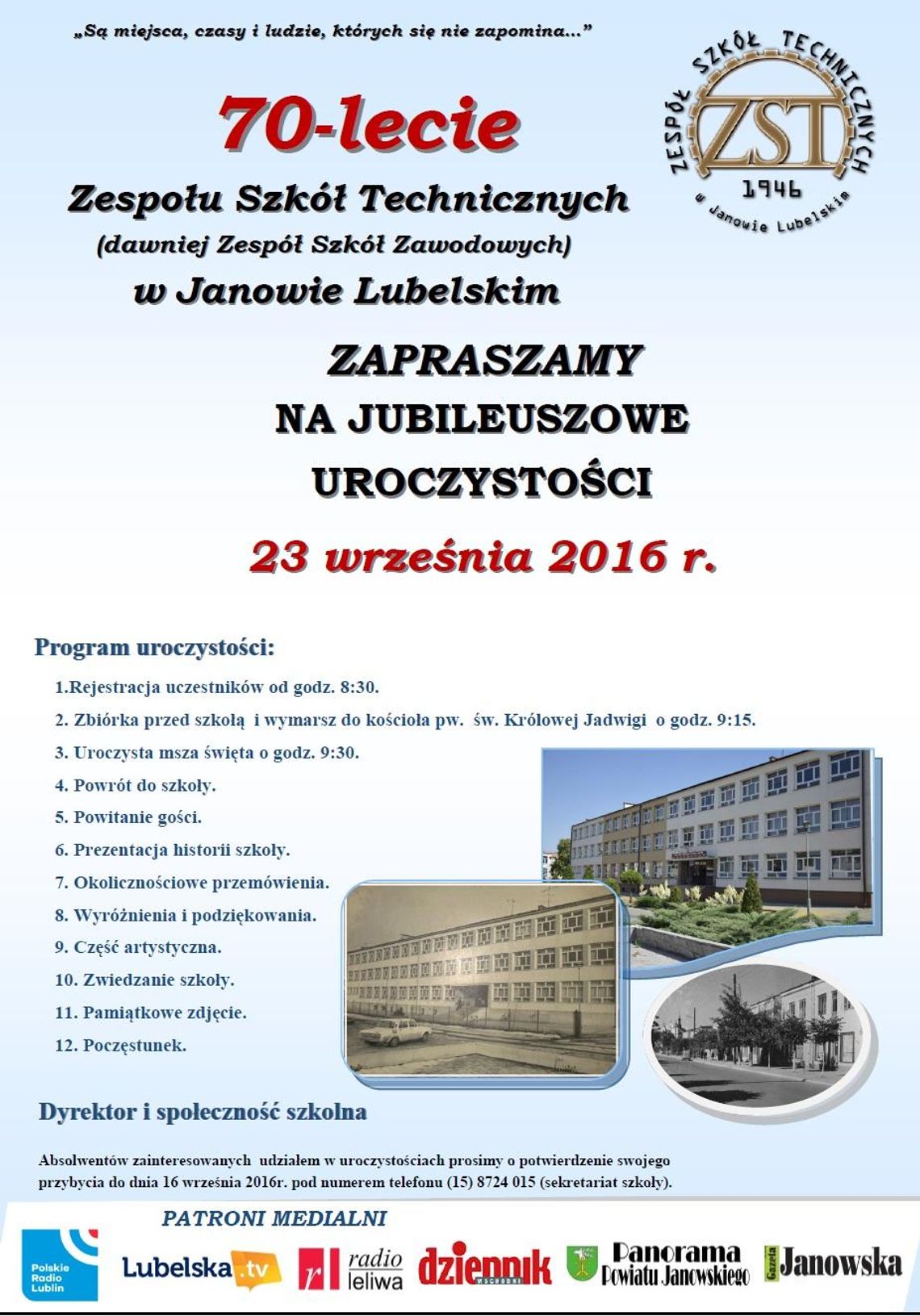 70-lecie Zespołu Szkół Technicznych w Janowie Lubelskim