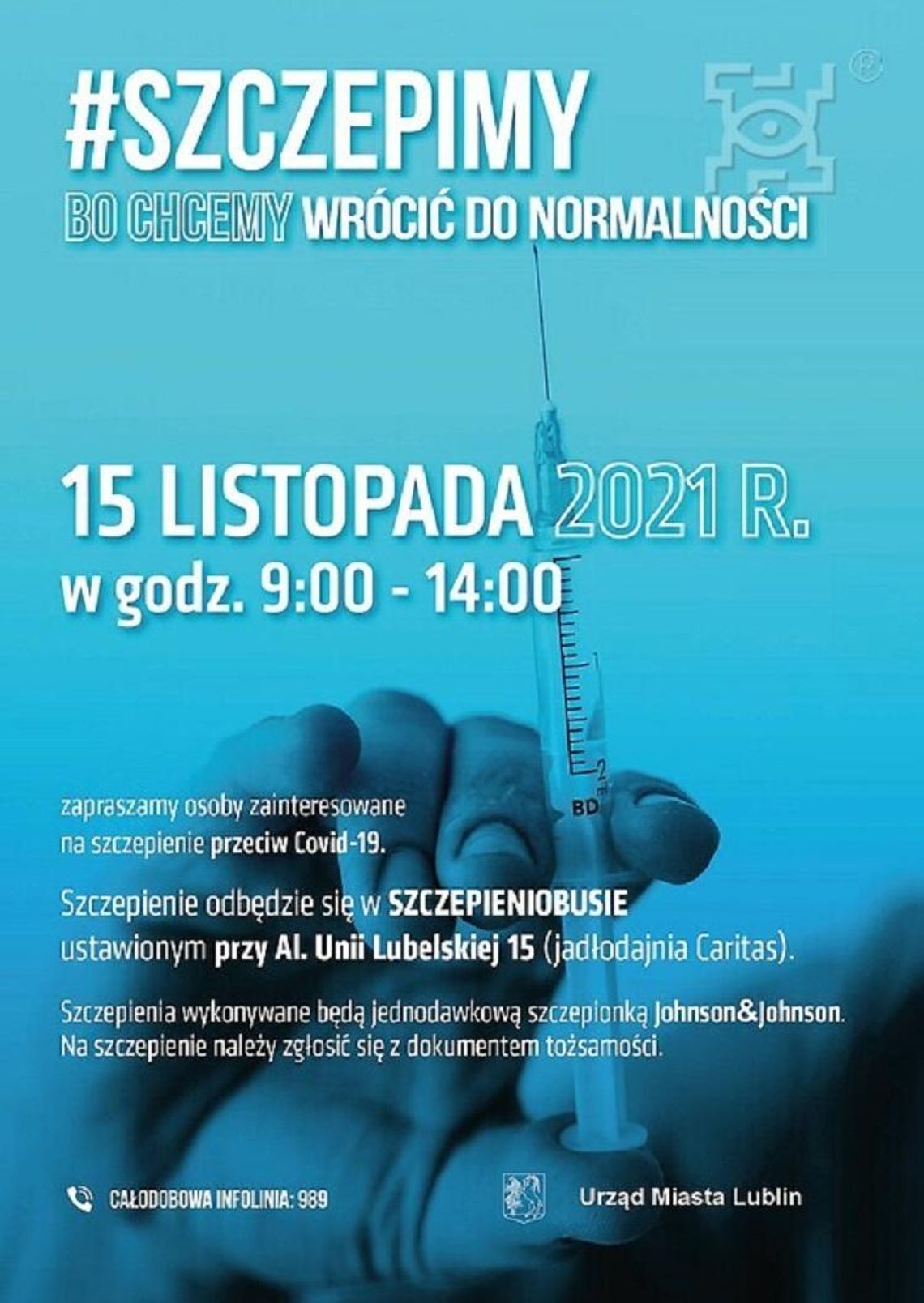 Akcja szczepień przeciwko Covid-19 osób z problemem bezdomności Akcja szczepień przeciwko Covid-19 osób z problemem bezdomności