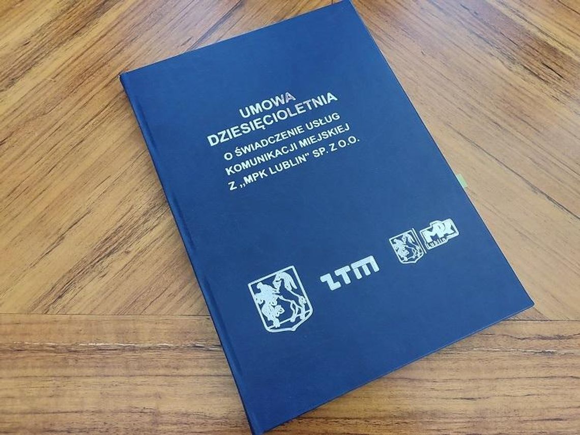 Gmina Lublin podpisała z miejskim przewoźnikiem MPK Lublin - Spółka z o.o. nową umowę powierzenia usług transportowych * Gmina Lublin podpisała z miejskim przewoźnikiem MPK Lublin - Spółka z o.o. nową umowę powierzenia usług transportowych *