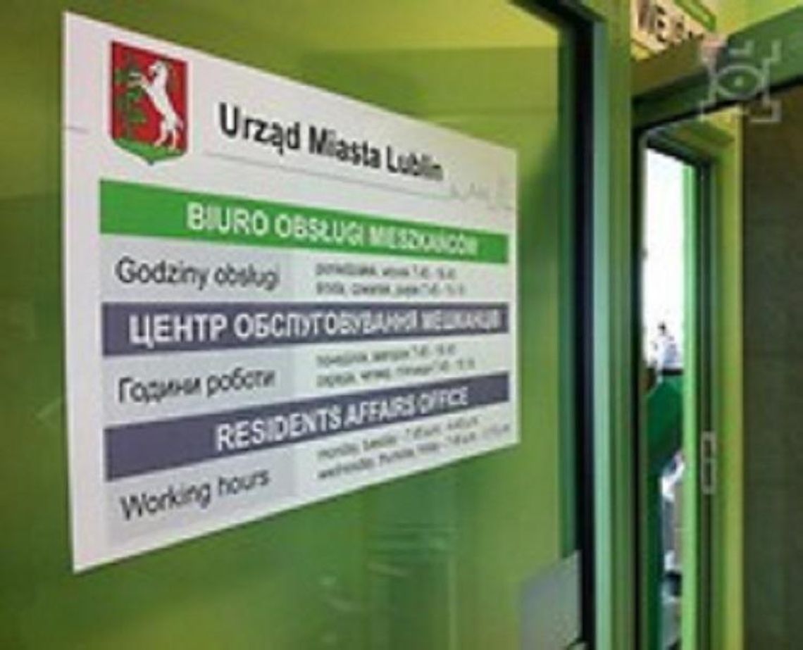 Informacja dla klientów Urzędu Miasta Lublin*