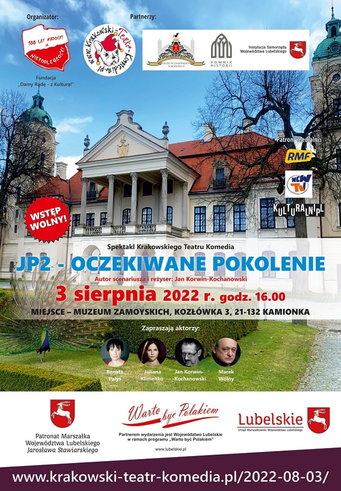 „JP2 Oczekiwane Pokolenie” – spektakl w Muzeum Zamoyskich