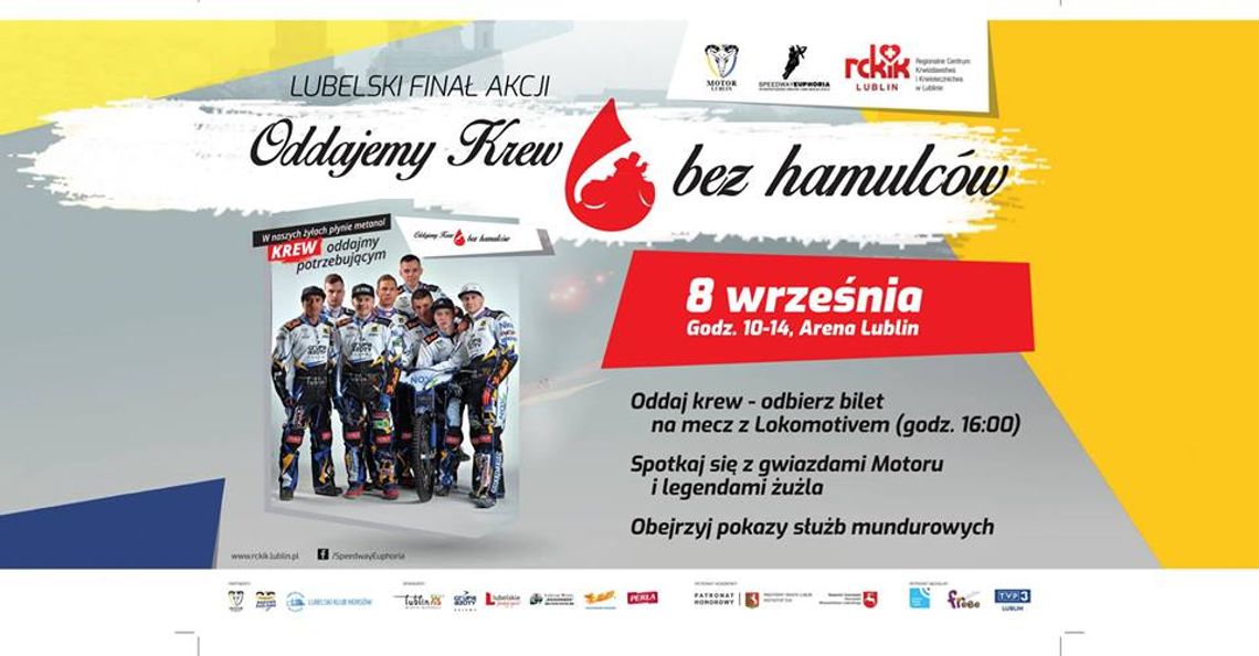 KM Cross Lublin zaprasza do oddawania krwi. Jedziemy do finału. Faza Play-Off dla Speed Car Motor Lublin oraz finał akcji “Oddajemy krew bez hamulców”