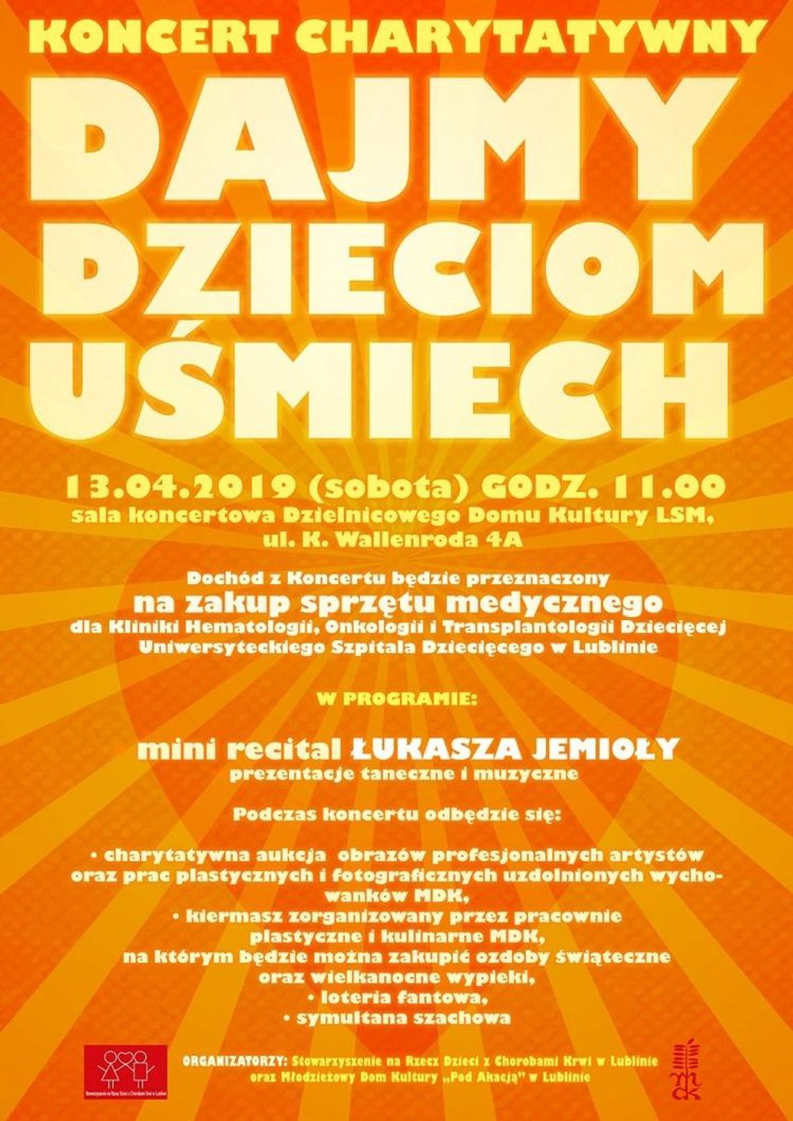 Kolejny charytatwywny koncert w DK " Pod Akacją" Kolejny charytatwywny koncert w DK " Pod Akacją"