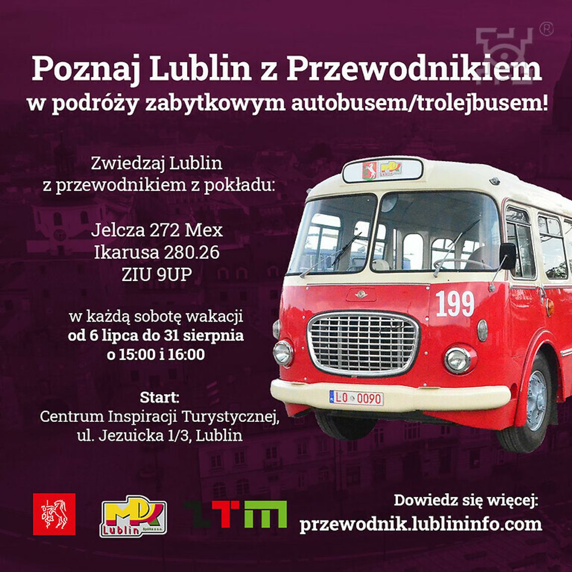 Kolejny sezon spacerów i przejazdów w ramach "Poznaj Lublin z Przewodnikiem"