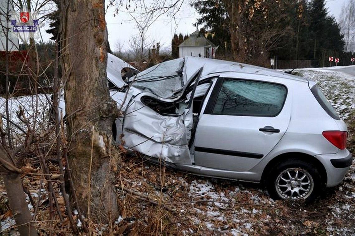 Kolonia Wyżnianka: Straciła panowanie nad pojazdem i uderzyła w drzewo.