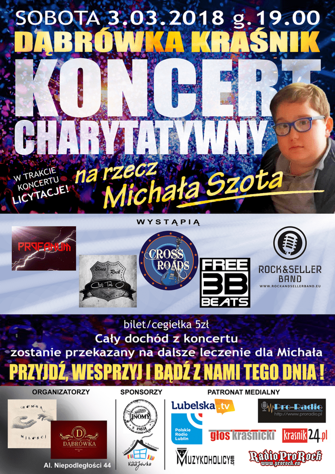 Koncert charytatywny na rzecz Michała