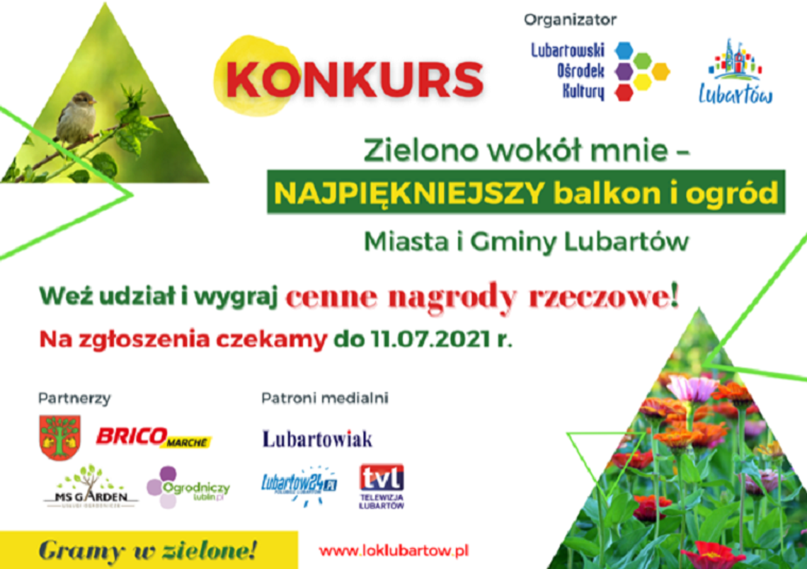 Konkurs „Zielono wokół mnie – najpiękniejszy balkon i ogród”!