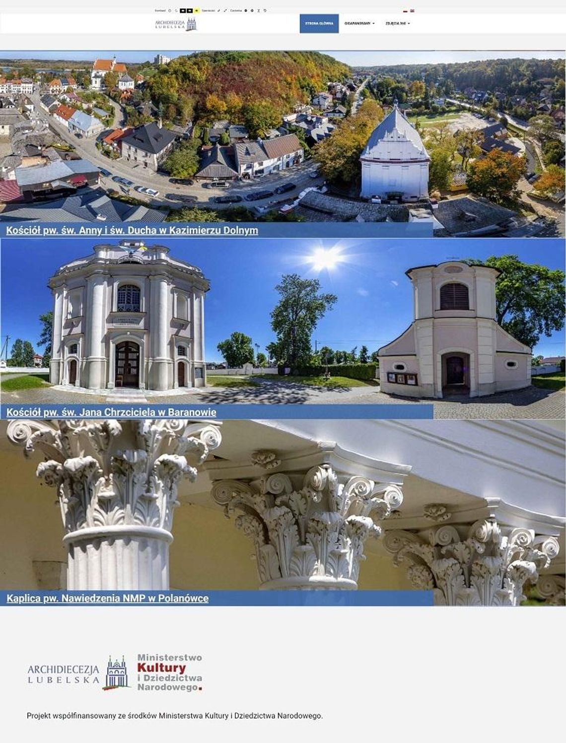 Kościoły Lubelszczyzny na Gigapanoramach Kościoły Lubelszczyzny na Gigapanoramach