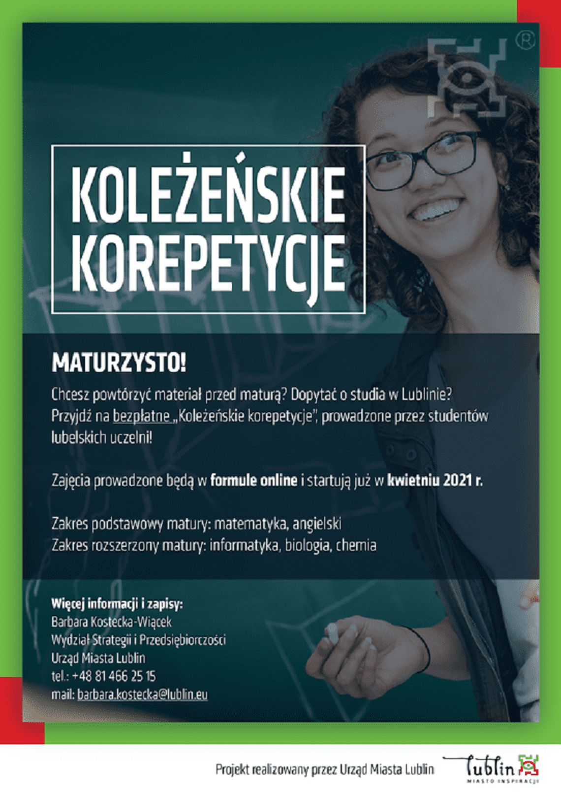 Łączymy studentów i maturzystów we wspólnym projekcie Łączymy studentów i maturzystów we wspólnym projekcie