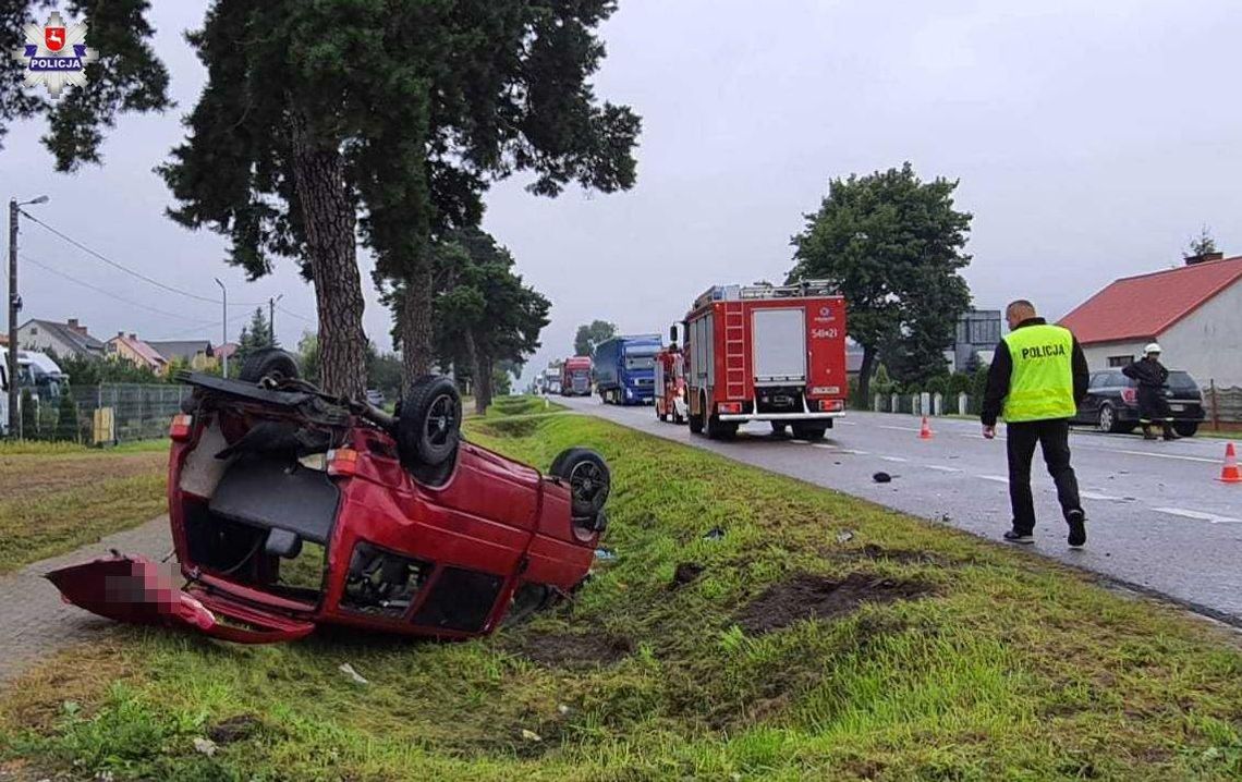 Łaszczówka Kolonia: Wypadek podczas wyprzedzania