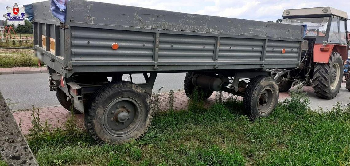 Łęczna: Potrącił pieszego ciągnikiem na przejściu Łęczna: Potrącił pieszego ciągnikiem na przejściu