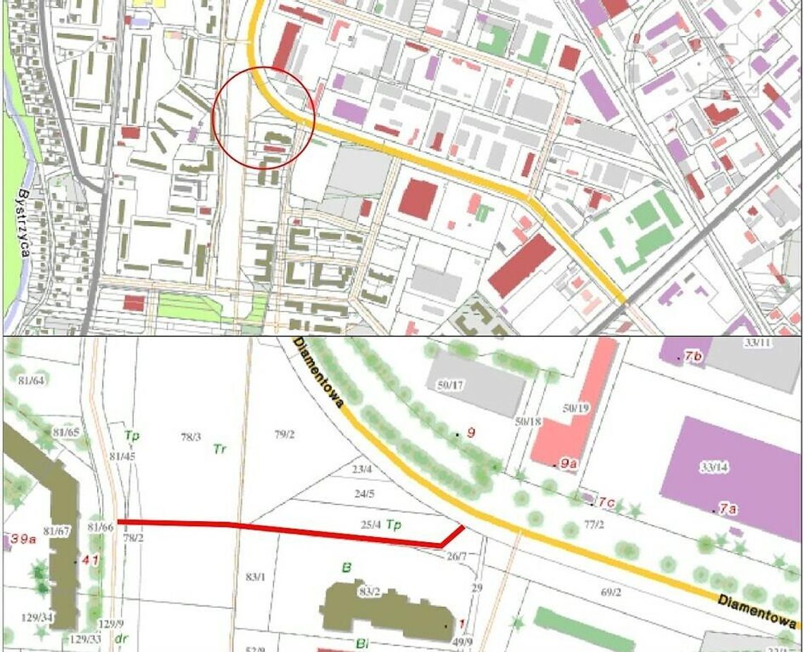 Nowy chodnik na Wrotkowie Nowy chodnik na Wrotkowie