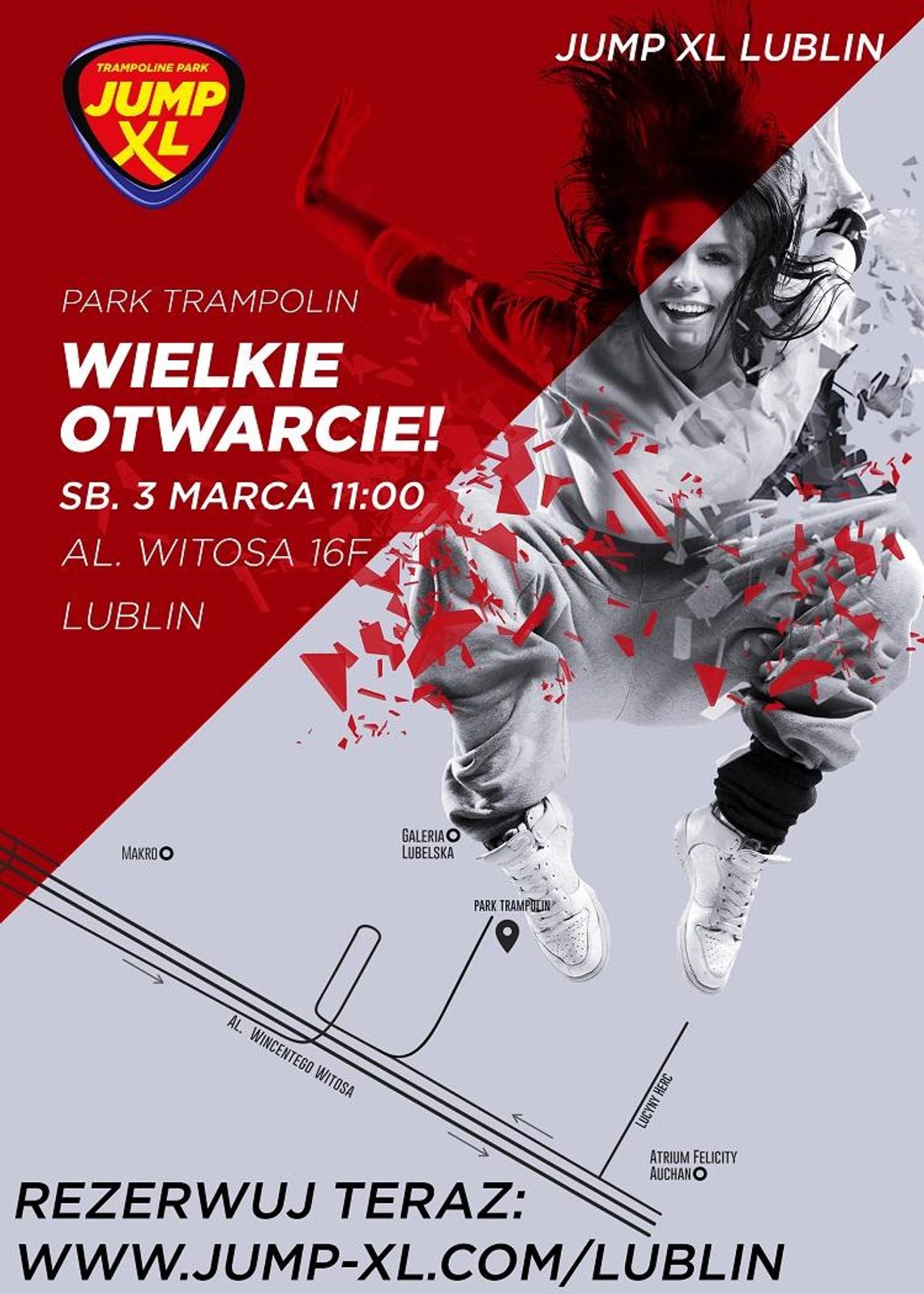 Otwarcie parku trampolin sieci Jump XL w Lublinie!