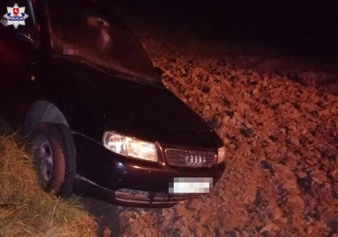 Pijany i bez uprawnień wjechał do rowu Pijany i bez uprawnień wjechał do rowu