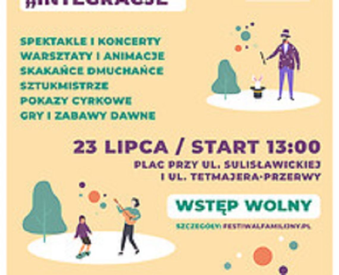 Pikniki Rodzinne „Integracje” w najbliższy weekend, 23 i 24 lipca Pikniki Rodzinne „Integracje” w najbliższy weekend, 23 i 24 lipca