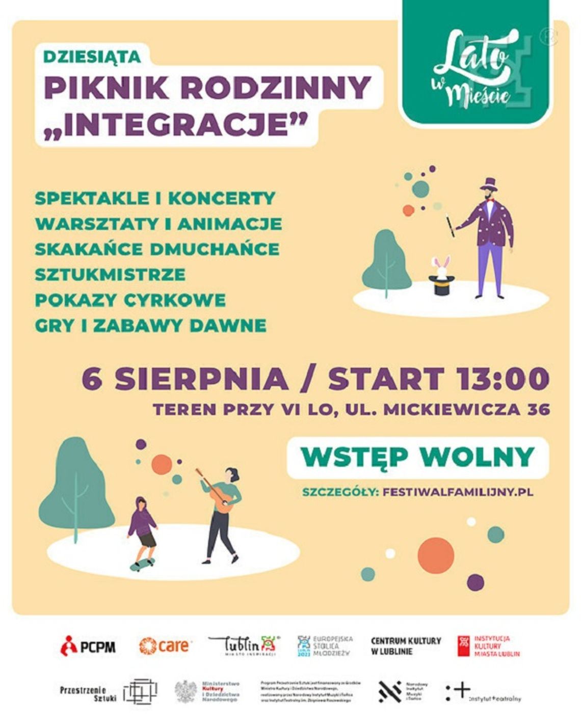 Pikniki Rodzinne „Integracje” w najbliższy weekend, 6 i 7 sierpnia Pikniki Rodzinne „Integracje” w najbliższy weekend, 6 i 7 sierpnia