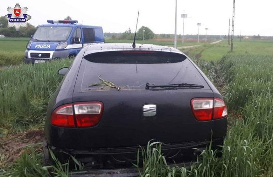 Policja informuje. Świdnik: Ucieczkę przed policją zakończył w polu