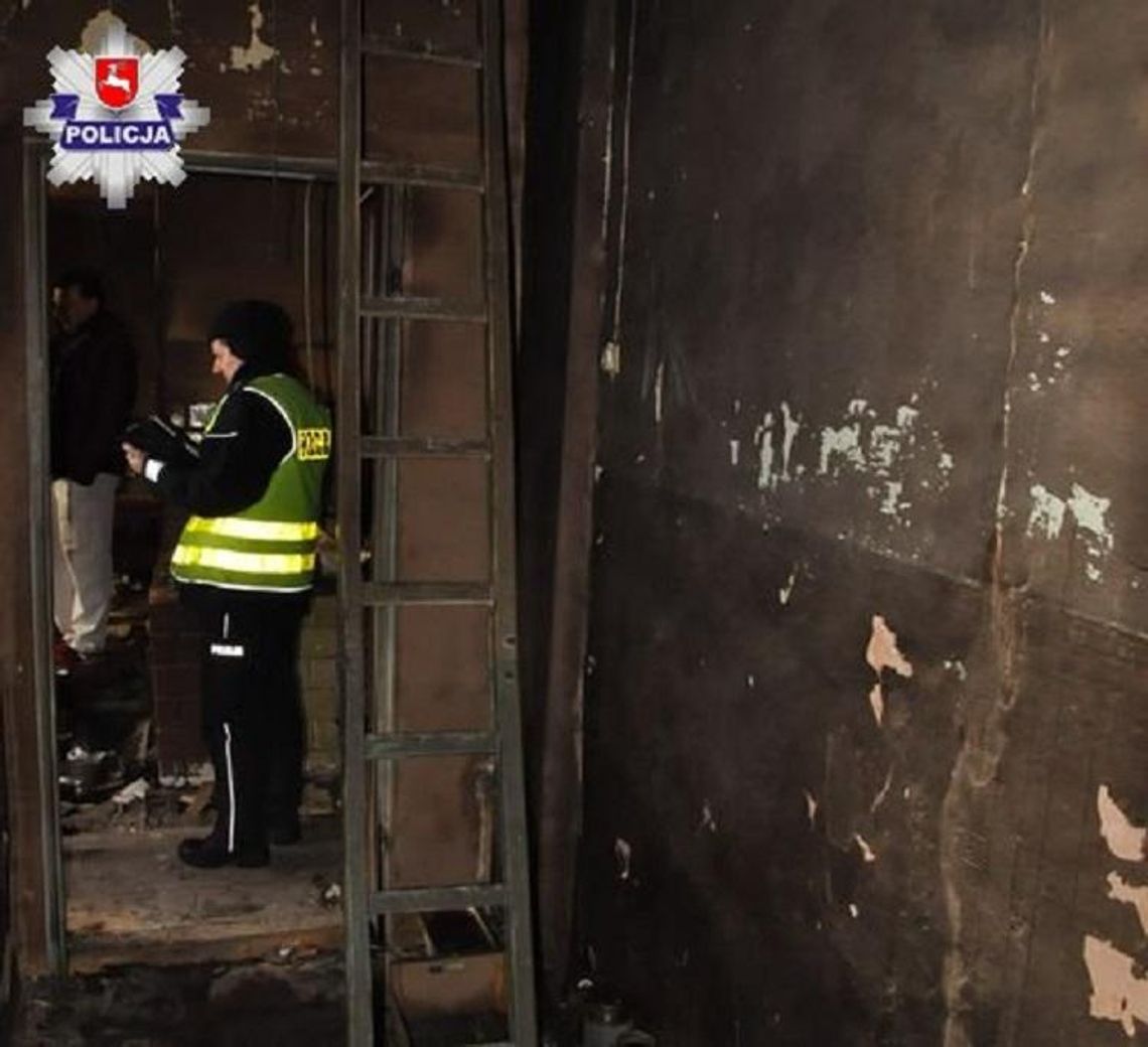 Policja informuje: Tragiczny pożar w Wąwolnicy Policja informuje: Tragiczny pożar w Wąwolnicy