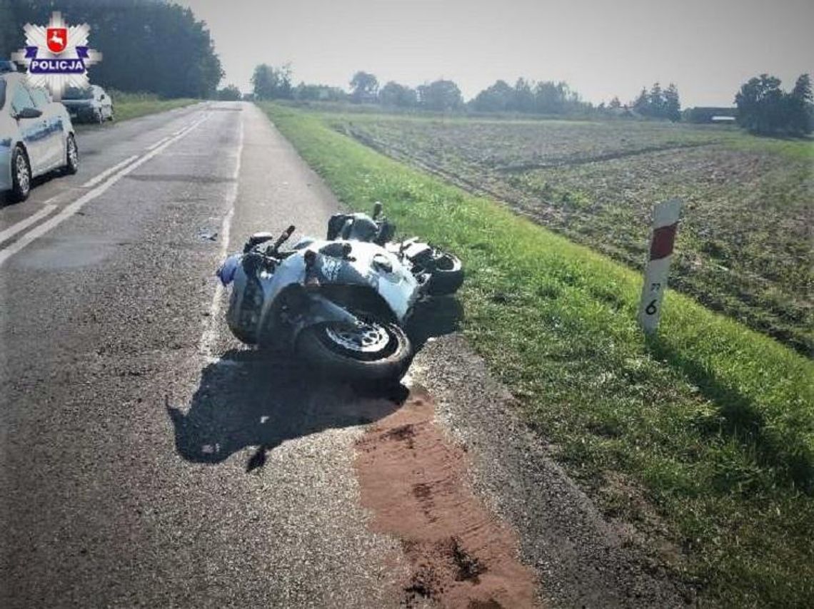 Policja ostrzega. Opole Lubelskie: Śmiertelny wypadek motocyklisty