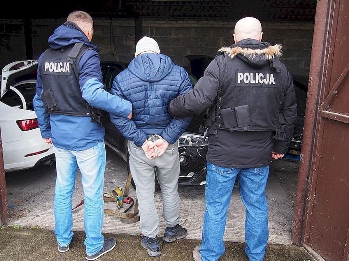 POLICJANCI ZLIKWIDOWALI „DZIUPLĘ” Z KRADZIONYMI SAMOCHODAMI O WARTOŚCI PONAD 2 MLN ZŁOTYCH*