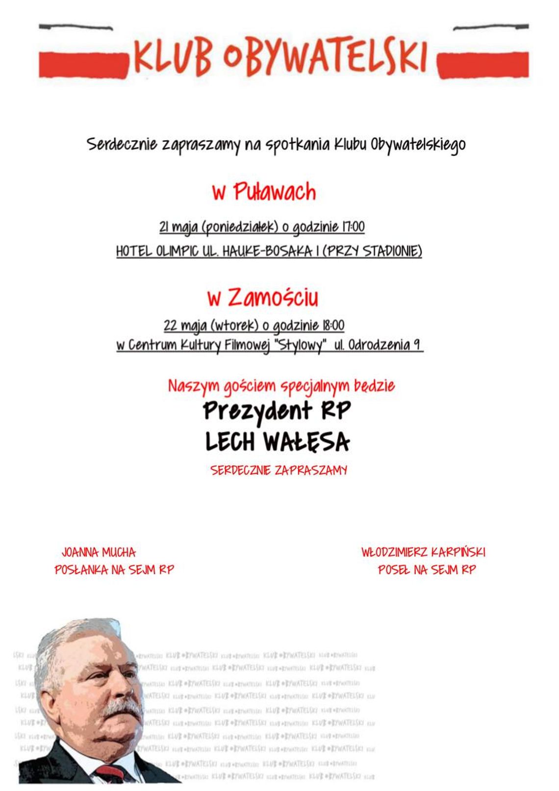 Prezydent Lech Wałęsa odwiedzi Lubelszczyznę Prezydent Lech Wałęsa odwiedzi Lubelszczyznę