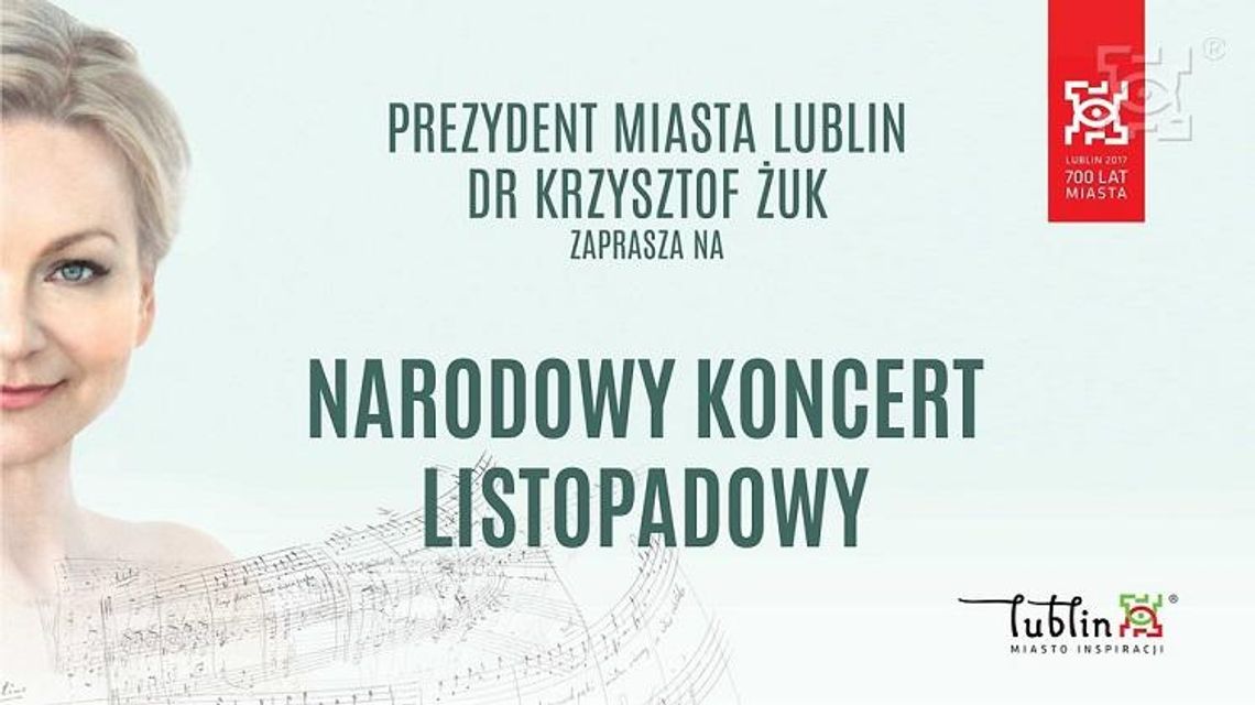 Prezydent Żuk zaprasza na Narodowy Koncert Listopadowy Prezydent Żuk zaprasza na Narodowy Koncert Listopadowy