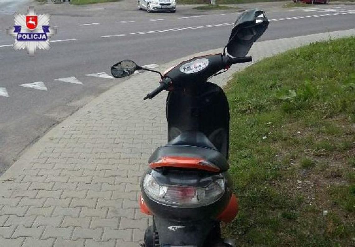 Prowadził skuter w stanie nietrzeźwym. "Poległ" na skrzyżowaniu 