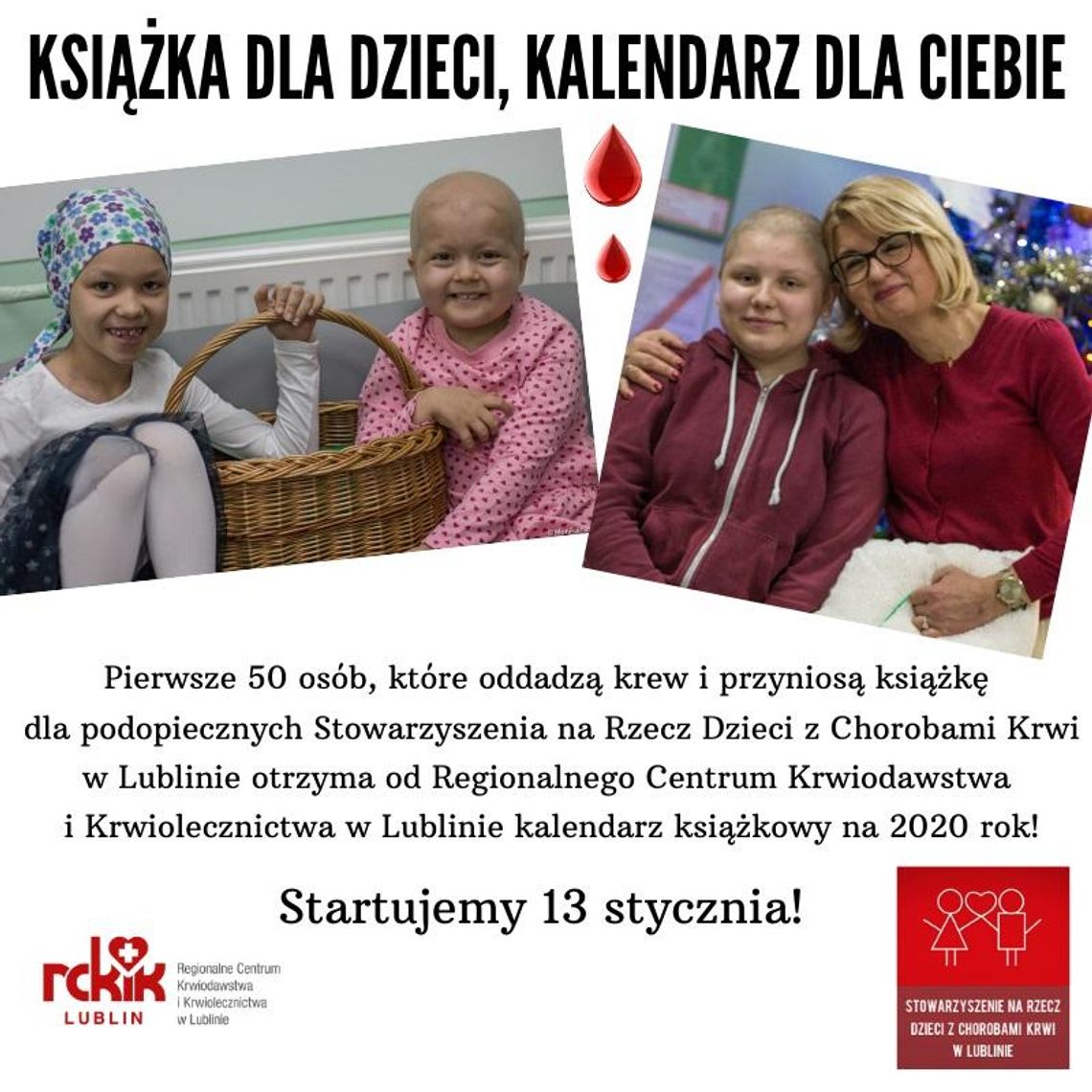 RCKiK Lublin- zaproszenie do udziału w terenowych akcjach poboru krwi *