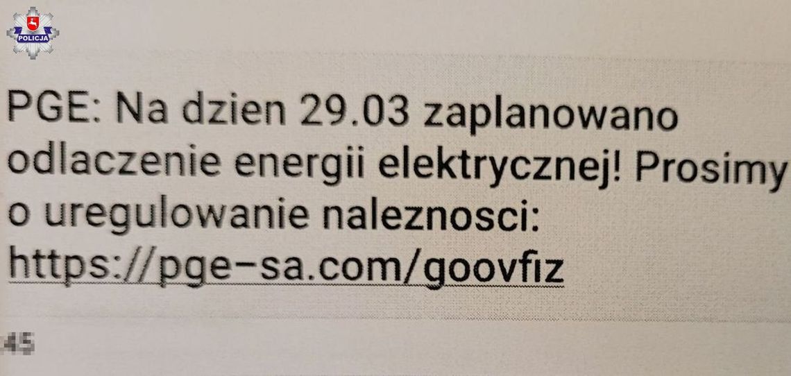 Sms o niedopłacie za prąd lub podesłany link do płatności? Uważaj, to może być oszustwo!