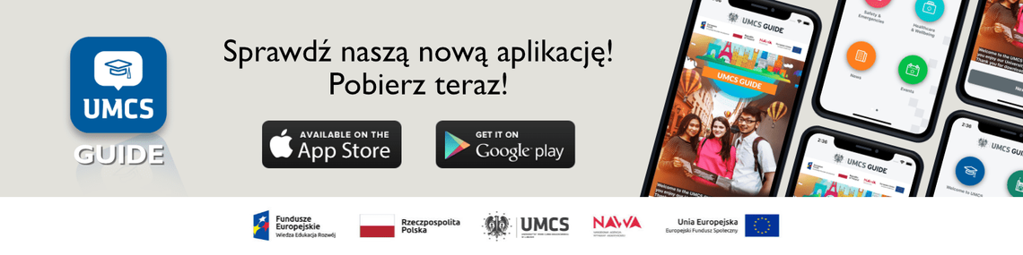 Studencie, zainstaluj bezpłatną aplikację mobilną UMCS GUIDE! *