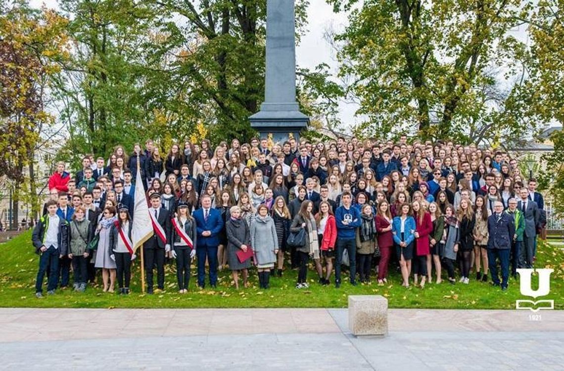 Uroczyste świętowanie pod Pomnikiem Unii Litewskiej Uroczyste świętowanie pod Pomnikiem Unii Litewskiej