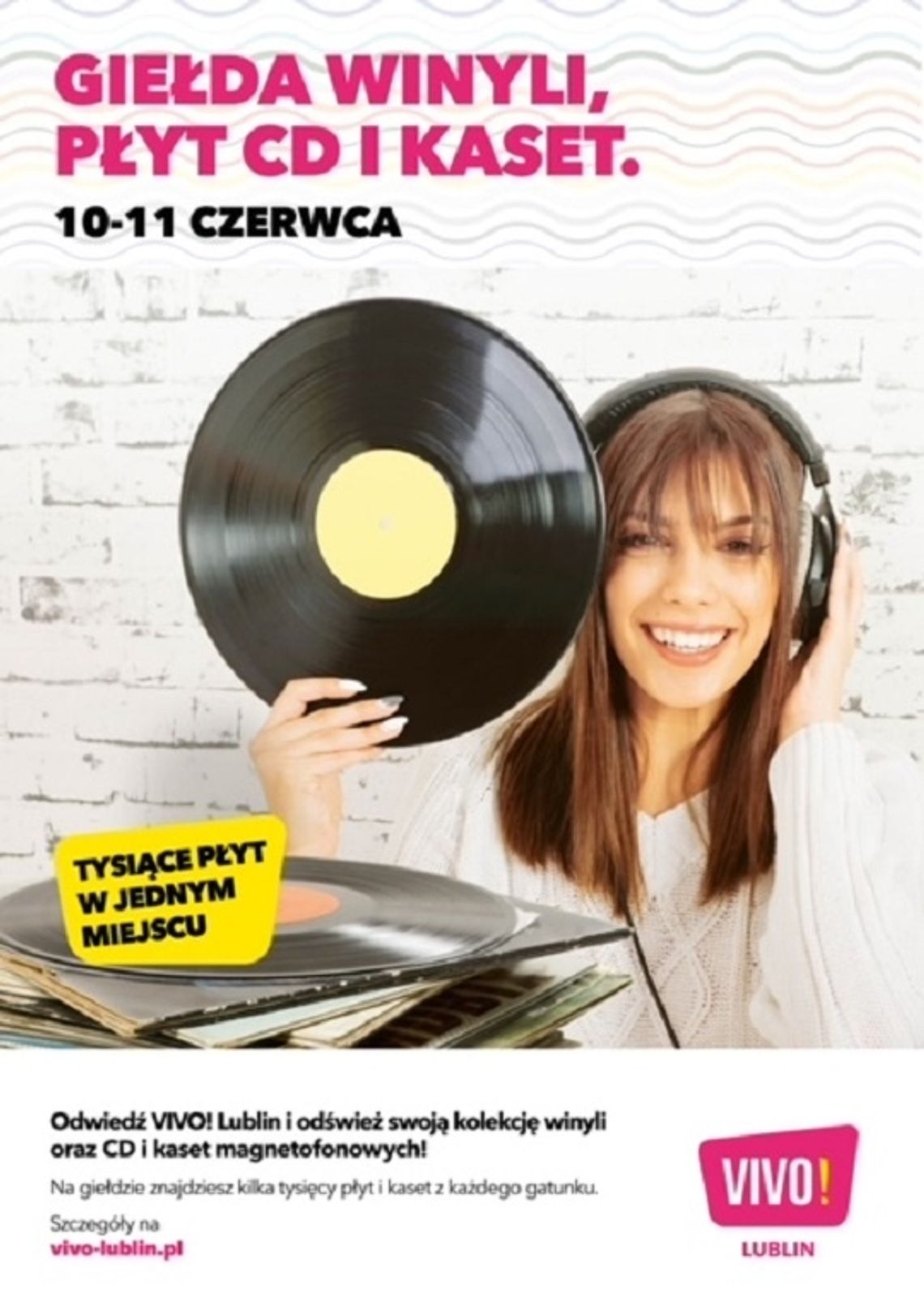 VIVO! Lublin wypełnią dźwięki winyli, płyt CD i kaset magnetofonowych VIVO! Lublin wypełnią dźwięki winyli, płyt CD i kaset magnetofonowych