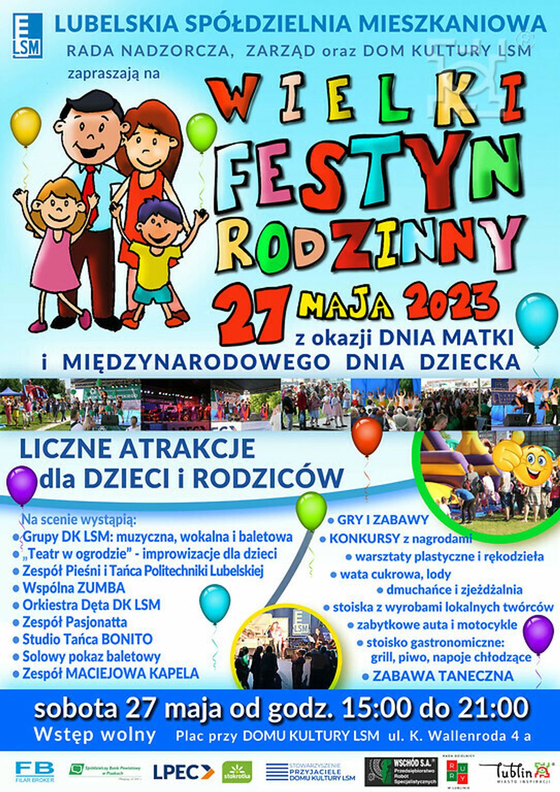 Wielki Festyn Rodzinny z okazji Dnia Matki i Dnia Dziecka