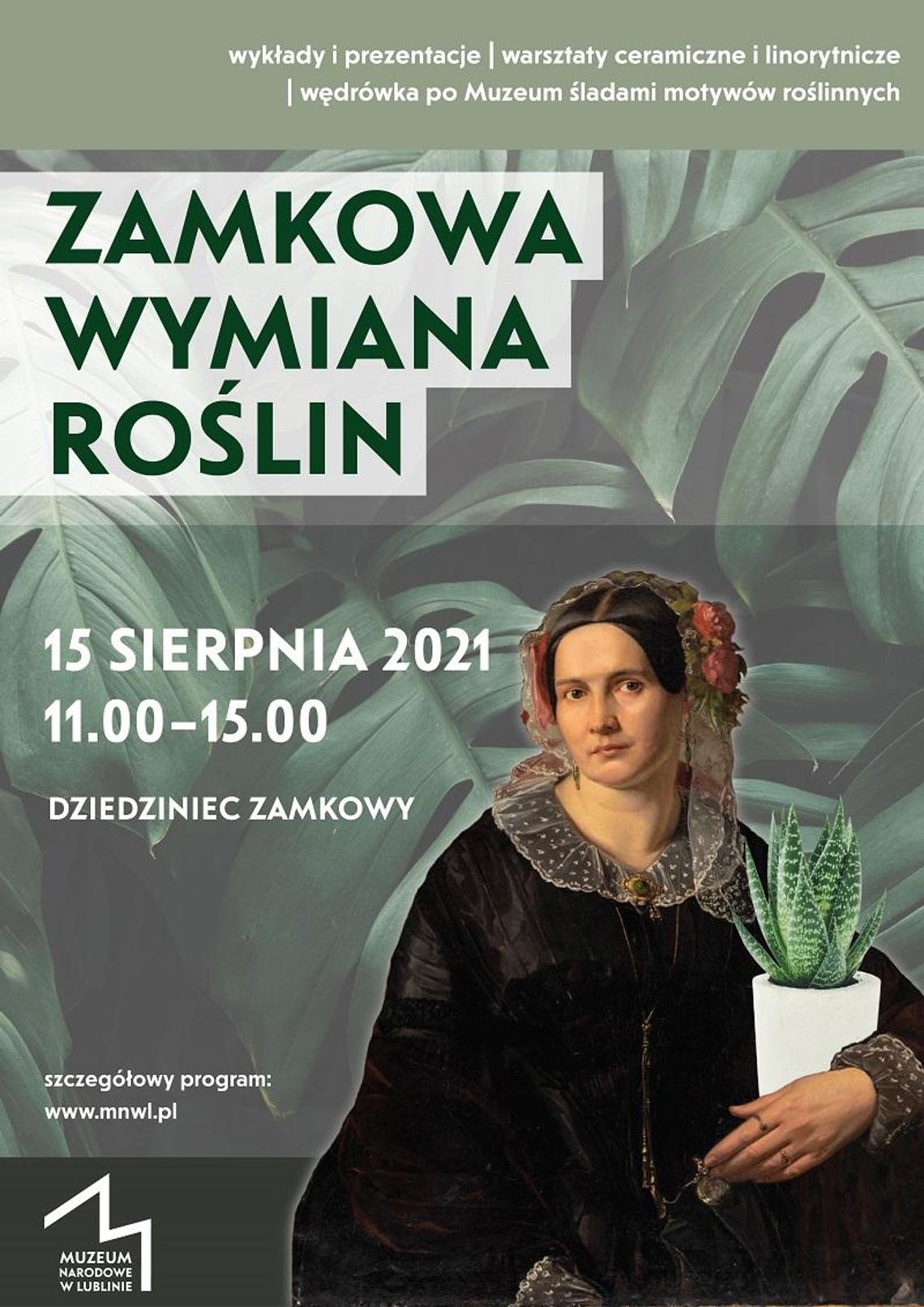 Wymiana roślin na dziedzińcu zamkowym w Lublinie