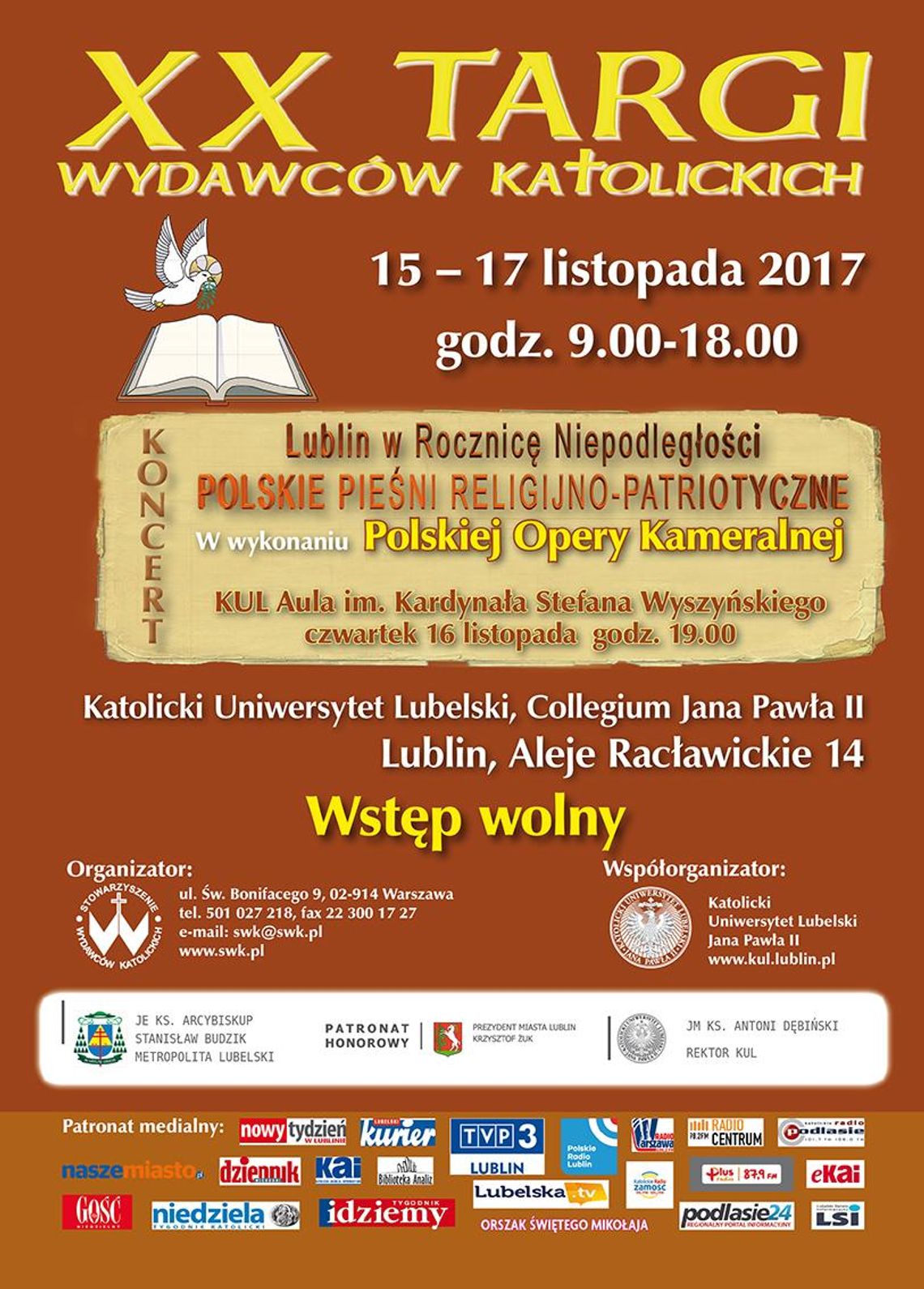 XX TARGI WYDAWCÓW KATOLICKICH XX TARGI WYDAWCÓW KATOLICKICH