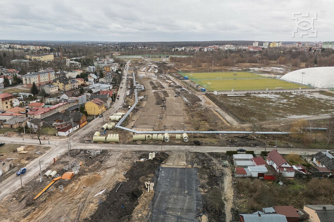 Z dziennika budowy przedłużenia ul. Lubelskiego Lipca '80