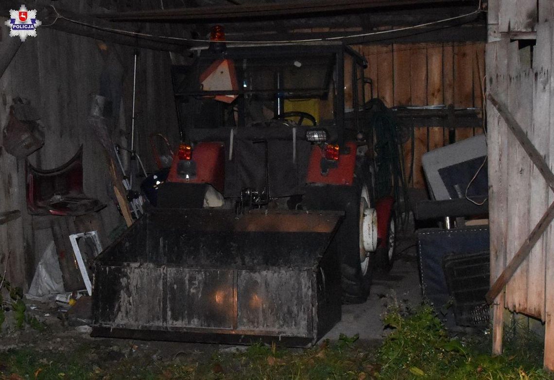 Zatrzymani po kradzieży ciągnika Zatrzymani po kradzieży ciągnika