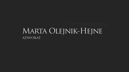 Kancelaria Adwokacka adwokat Marta Olejnik-Hejne