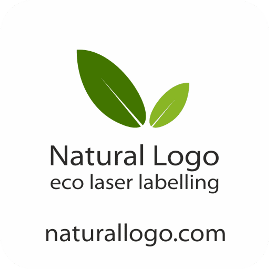 Jabłka z napisami - Natural Logo