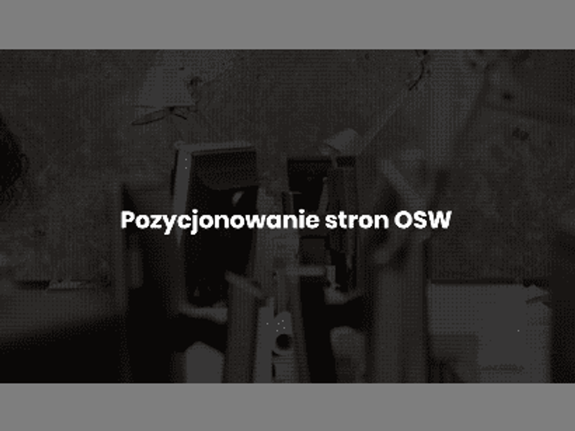 Pozycjonowanie stron OSW